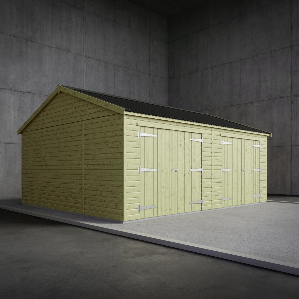 PREMIUM HAYS WOODEN GARAGE