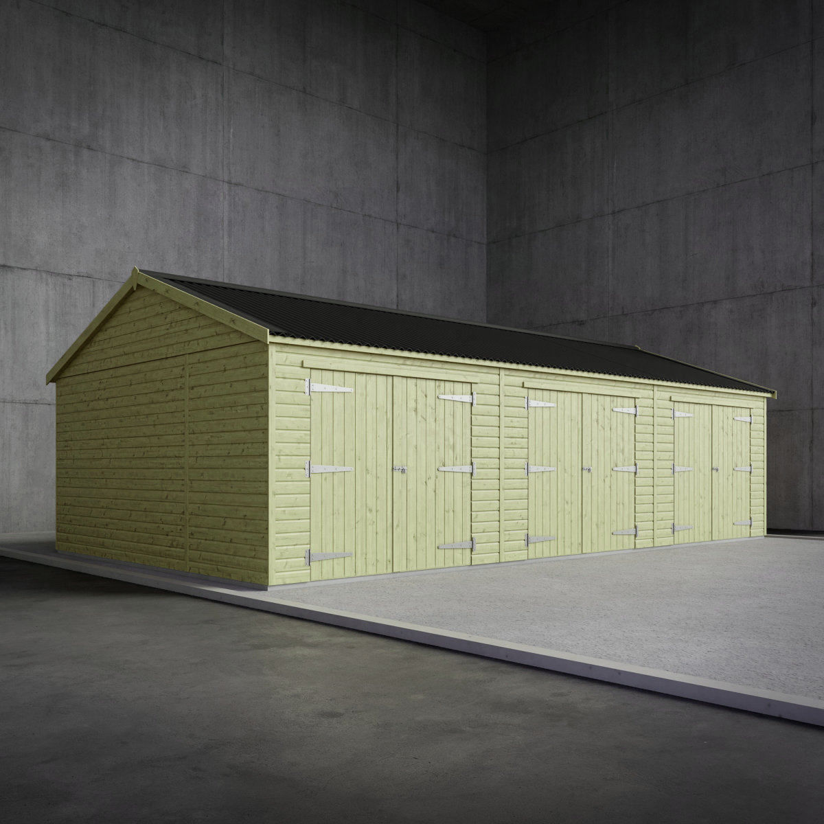 PREMIUM MODBURY WOODEN GARAGE